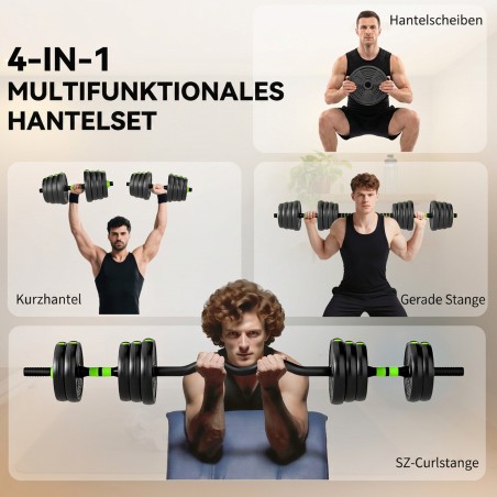 Reguleeritav hantlikomplekt 30 kg jõutreeninguks