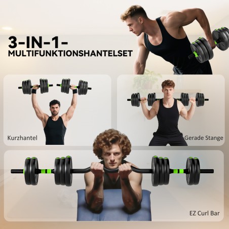 Reguleeritav hantlikomplekt 25 kg jõutreeninguks