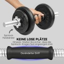 Reguleeritav 2-in-1 hantli- ja kangikomplekt kuni 20 kg, hall