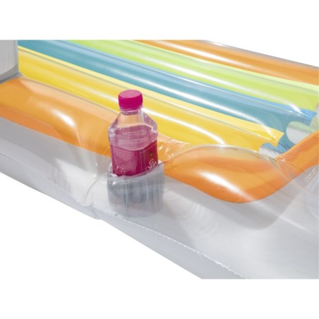 Täispuhutav madrats, tugitool, lamamisala 161 x 84 cm Bestway 43028 hõbedane