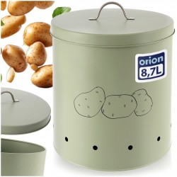 Köögiviljade hoiukarp metallist, roheline, 8.7 l