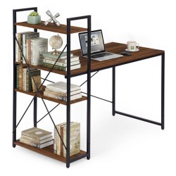 Kirjutuslaud 120x60 cm riiulitega, Loft-stiilis