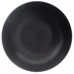Sügavkeraamiline söögitaldrik, must, 20,5 cm,...