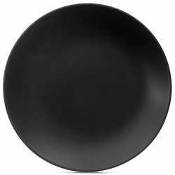 Keraamilisest plaadist söögitaldrik, must, 27 cm