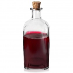 Korgiga klaaspudel, 530 ml