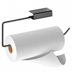 Metallist paberrätikuhoidja, must, 30x4,5x13 cm