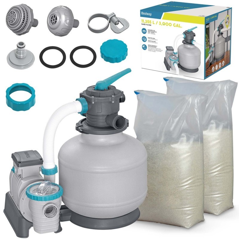 Liivapump 11355 l/h + 50kg liiva Bestway | FreshDesign.ee