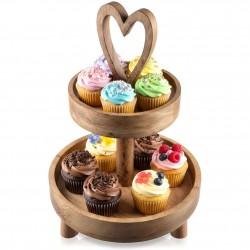 MANGO 2-korruseline puidust tordialus, 42 cm