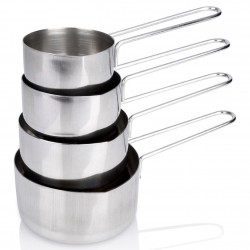 Terasest köögimõõtetopsid, 4 tk.