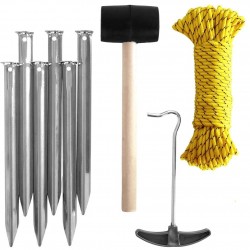 Haamriga telgi tarvikud, 9 tk.