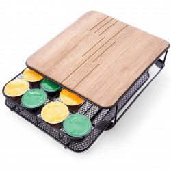 Mustast metallist kohvikapsli korraldaja