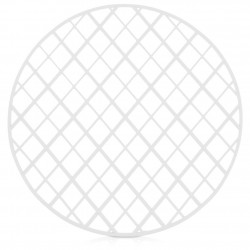 Ümmargune valamumatt, valge, 32,5 cm