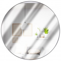 Must ümmargune seinapeegel 55 cm