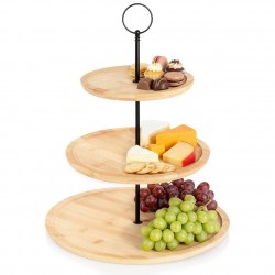 3-korruseline bambusest tordialus, 34 cm