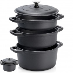 Kaanega malmist pottide komplekt CAST LINE 2 /...