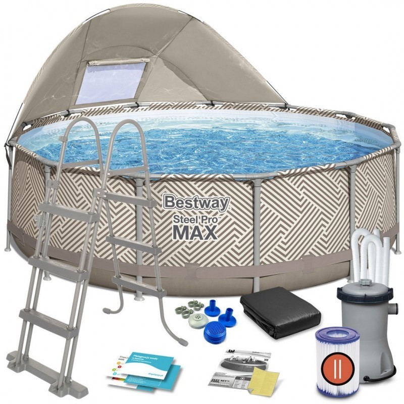 Raamiga aiabassein 396 x 107 cm lisadega 1... | FreshDesign.ee