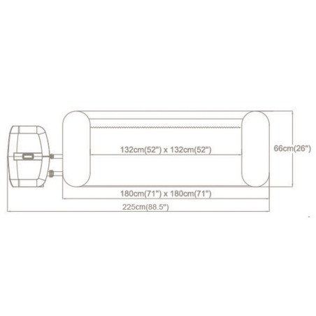 Lay-z Hollywoodi täispuhutav spaa 6 inimes... | FreshDesign.ee