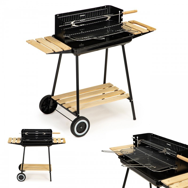 Söega aiagrill riiulitega, reguleeritav, 2 resti | FreshDesign.ee