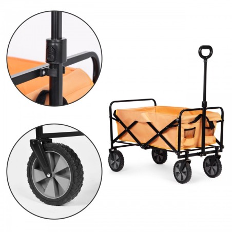 Kokkupandav transpordikäru, suur, oranž, 4... | FreshDesign.ee