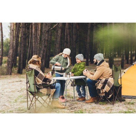 Turistilaud, piknikulaud, kokkupandav laud, 80x60 cm, valge