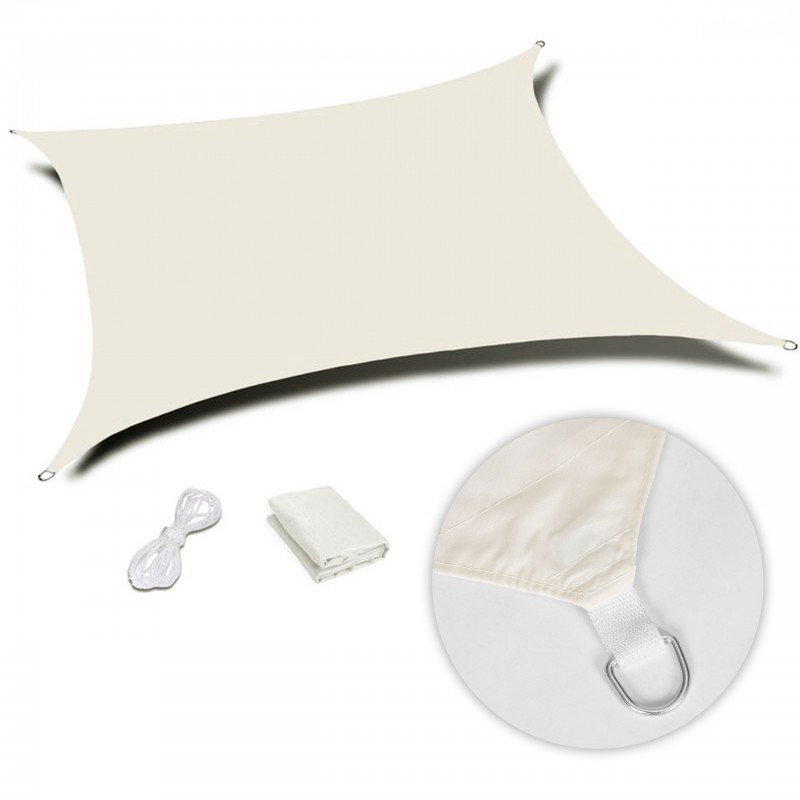 Päikesepuri 2 x 3 m beež kandiline | FreshDesign.ee