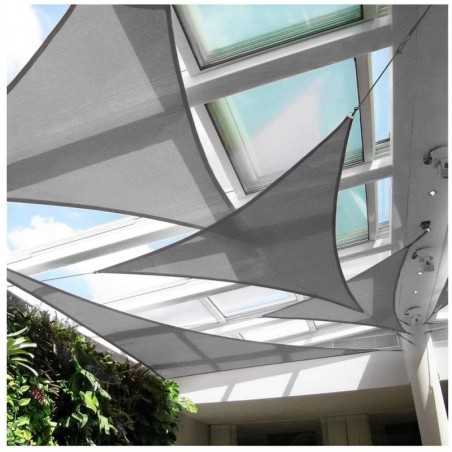 Päikesepuri 3 x 3 x 3 m hall kolmnurkne | FreshDesign.ee