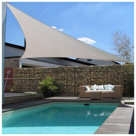 Päikesepuri 3 x 3 x 3 m hall kolmnurkne | FreshDesign.ee