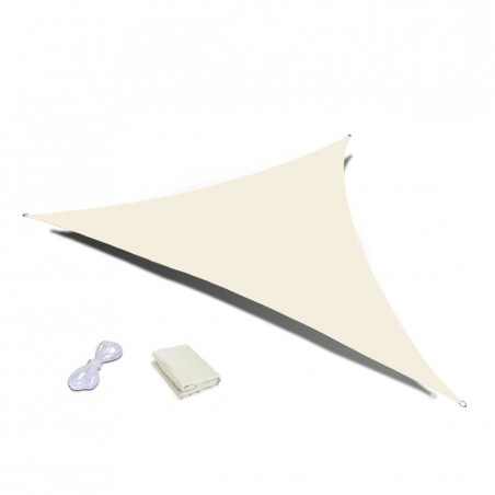 Päikesepuri 4 x 4 x 4 m beež kolmnurkne | FreshDesign.ee