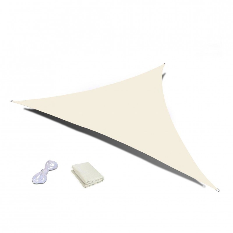 Päikesepuri 5 x 5 x 5 m beež kolmnurkne | FreshDesign.ee