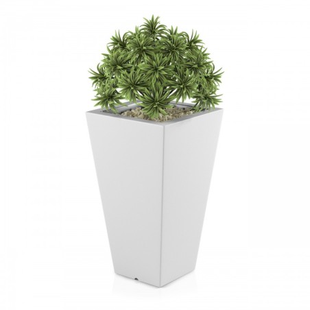 Valge lillepott Slim valgustusega | FreshDesign.ee