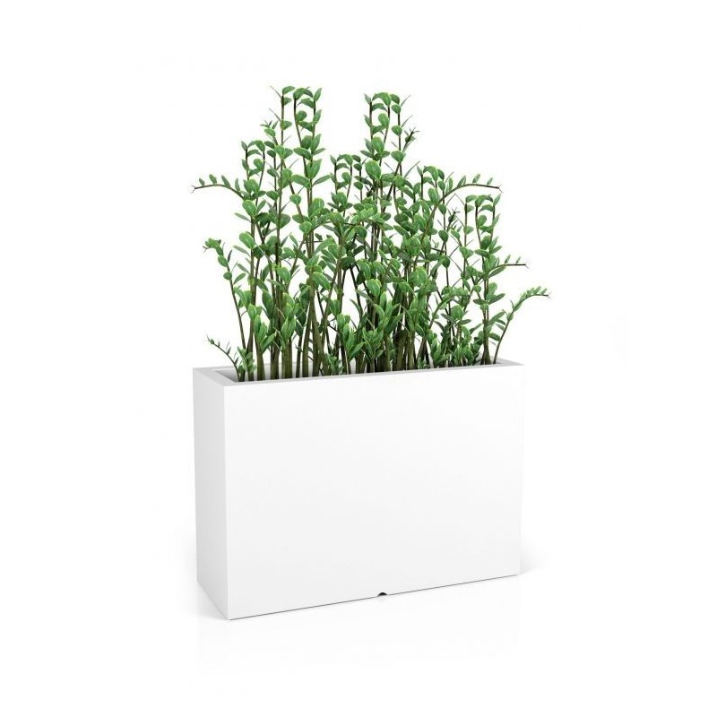 Valge ristkülikukujuline valgustusega lill... | FreshDesign.ee