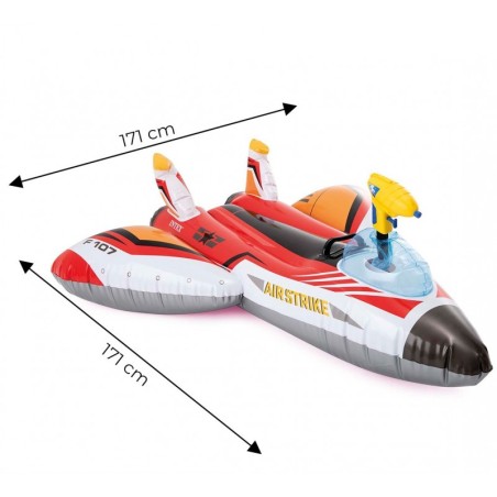 Täispuhutav veepüstoliga lennuk, punane IN... | FreshDesign.ee