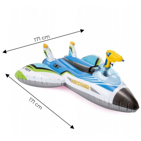 Täispuhutav veepüstoliga lennuk, roheline ... | FreshDesign.ee