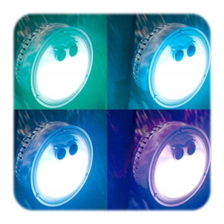 Mitmevärviline patareitoitel LED lamp SPA INTEX 28503 jaoks