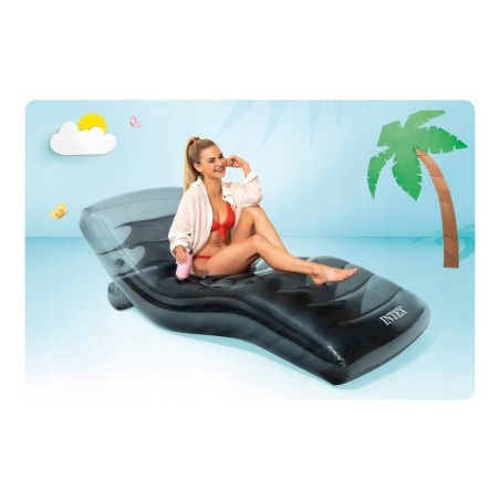 Täispuhutav must ujumismadrats 191x99cm INTEX | FreshDesign.ee
