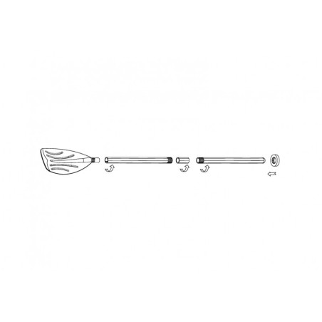 Pontooni aerud 2 tk 122 cm Ühe teraga 5962... | FreshDesign.ee