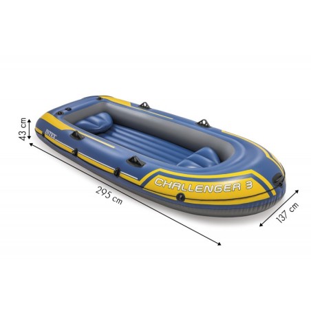 Pontoon challenger 3 Intex 68370 pump + 2 aeru | FreshDesign.ee