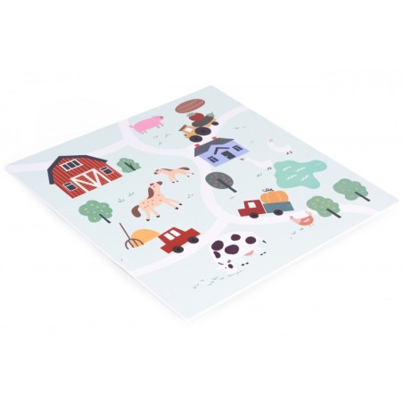 Suur puslematt lastele Farm 90,5x90,5 cm | FreshDesign.ee