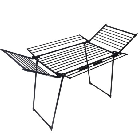 Riidekuivatusrest, seisev, 25 meetrit, must