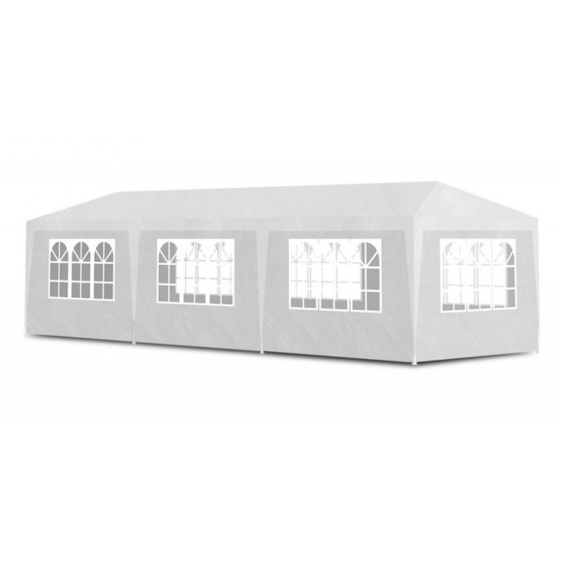 Aia paviljoni peotelk, 3x9 m, 8 seina, valge | FreshDesign.ee
