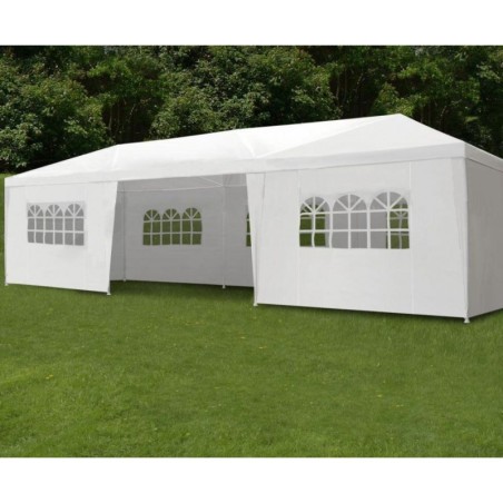 Aia paviljoni peotelk, 3x9 m, 8 seina, valge | FreshDesign.ee