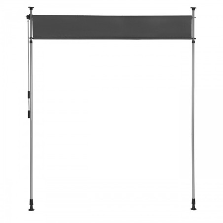 Kokkutõmmatav vändaga vari, reguleeritava kõrgusega, antratsiit