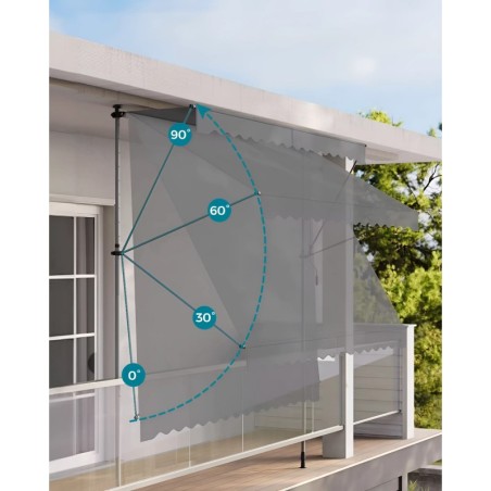 Rõdu päikesevari markiis 300x120 cm, kõrgu... | FreshDesign.ee