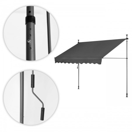 Rõdu päikesevari markiis 300x120 cm, kõrgu... | FreshDesign.ee