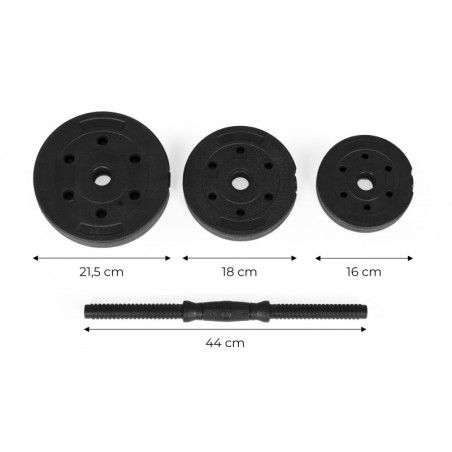 Reguleeritavad hantlid 2x10 kg | FreshDesign.ee