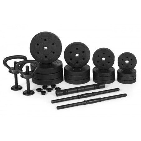 Reguleeritavad hantlid 2x20 kg Kangikomplekt 40 kg Kangi ja Kettlebelliga