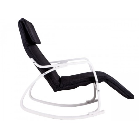 Kiiktool reguleeritava jalatoega Valge ja must | FreshDesign.ee