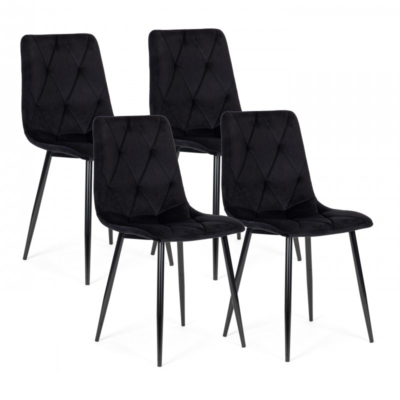 Komplektis 4 tepitud samettooli söögituppa... | FreshDesign.ee