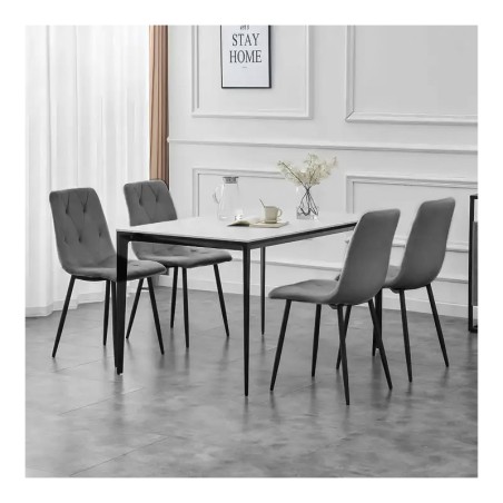 Komplektis 4 tepitud samettooli söögituppa... | FreshDesign.ee