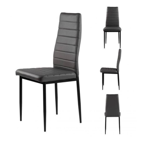 4 tooli komplekt,Eco-Leather, ergonoomiline seljatugi, hall